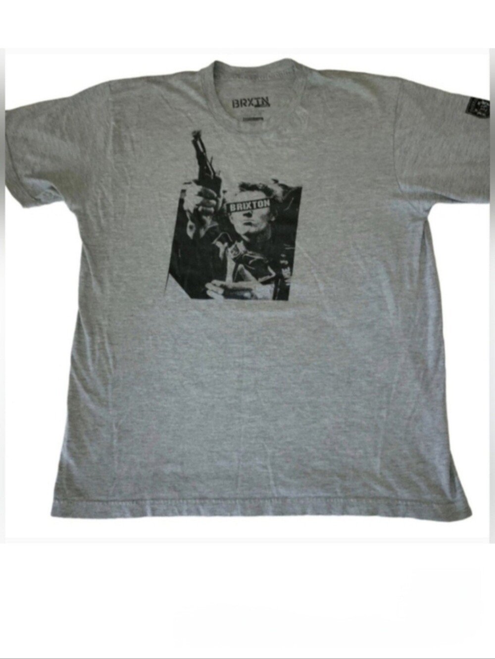 Brixton Gray & Black Willie Nelson "Shotgun Willie" Graphic T-Shirt Rare Size Lg